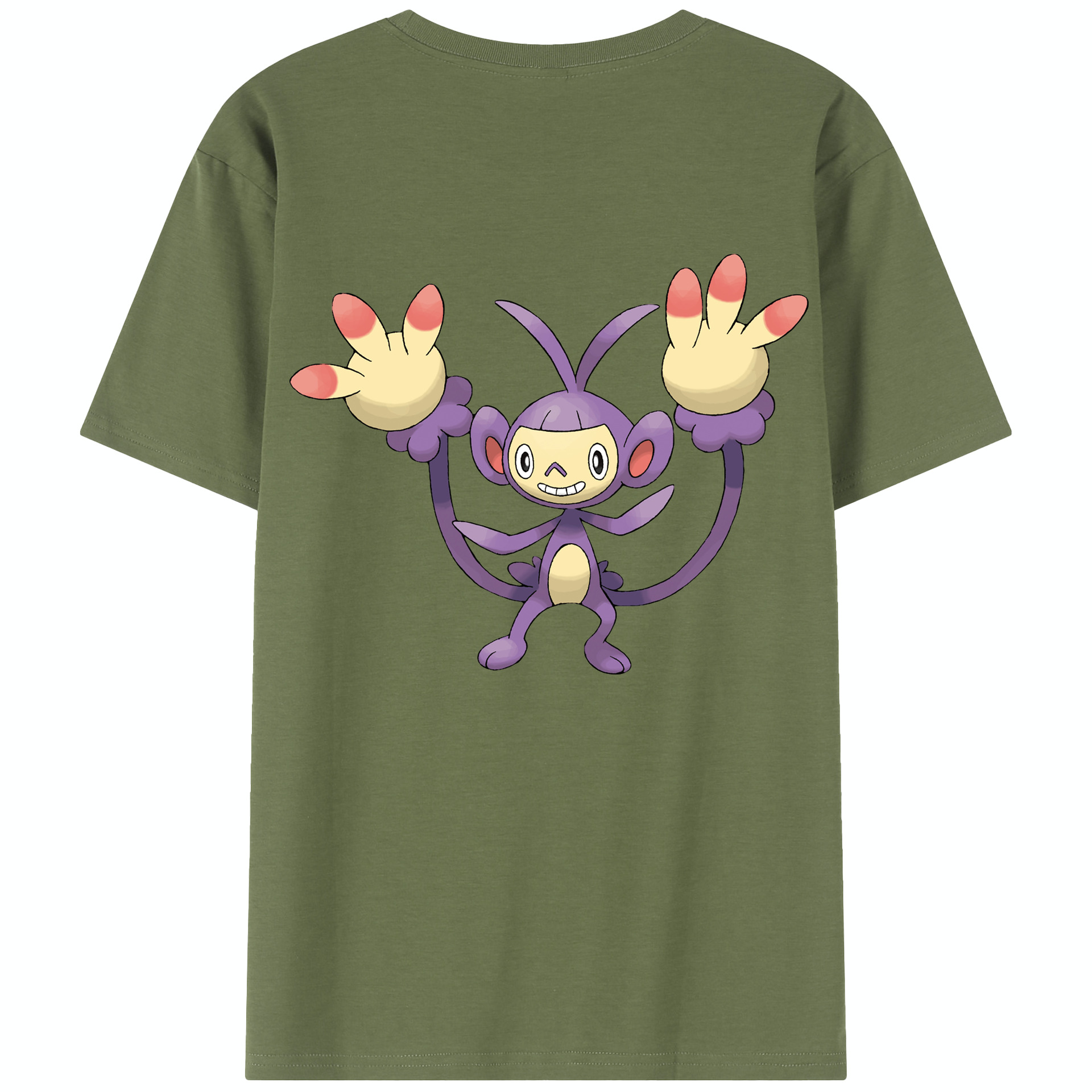 （画像用） ポケットモンスター Pokémon 綿100％半袖Tシャツ（背面プリント）